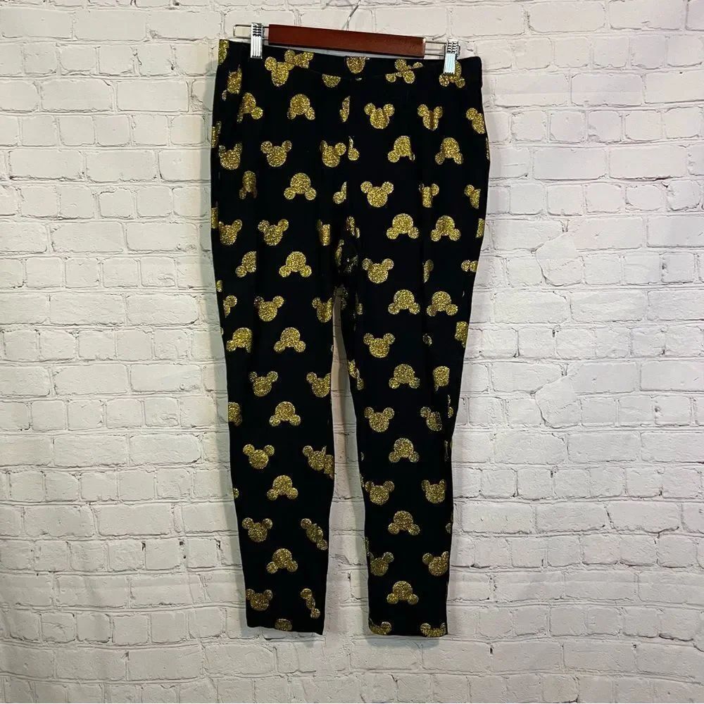 Disney Golden Mickey Mouse Leggings size 2